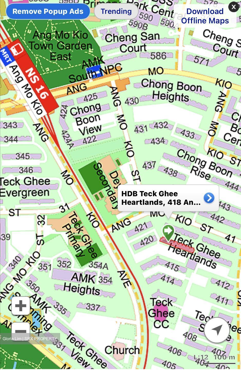 Blk 418 Teck Ghee Heartlands (Ang Mo Kio), HDB 3 Rooms #586455141